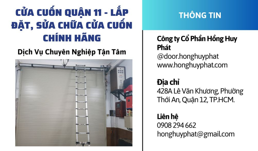 Cửa cuốn quận 11 - Lắp Đặt, Sửa Chữa Cửa Cuốn Chính Hãng